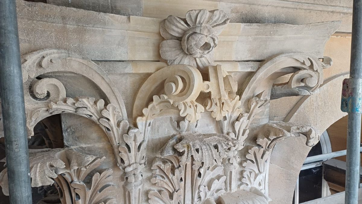Architectural carving detail